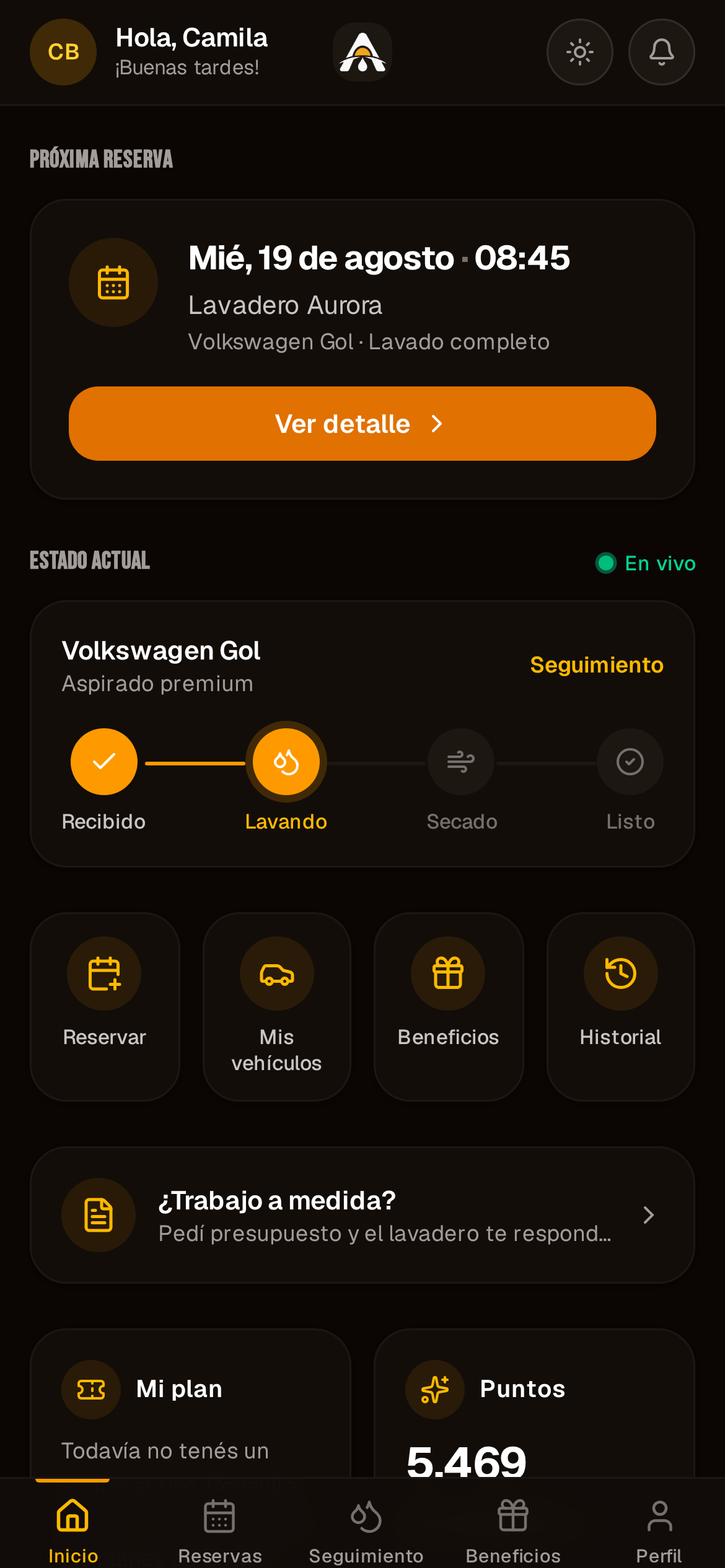 App del cliente